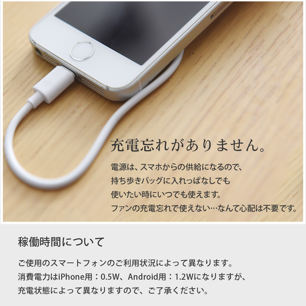 スマホクリップファン Pieria 扇風機 アンジェ Web Shop 本店