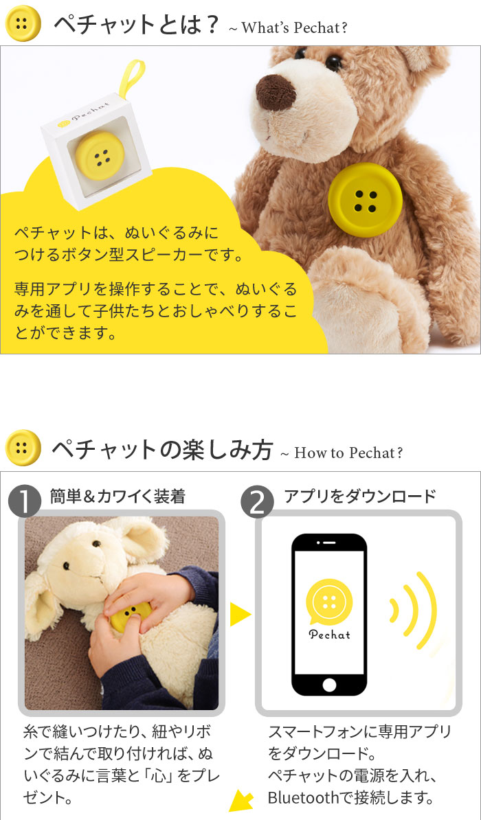 ペチャット ボタン型スピーカー Pechat アンジェ Web Shop 本店